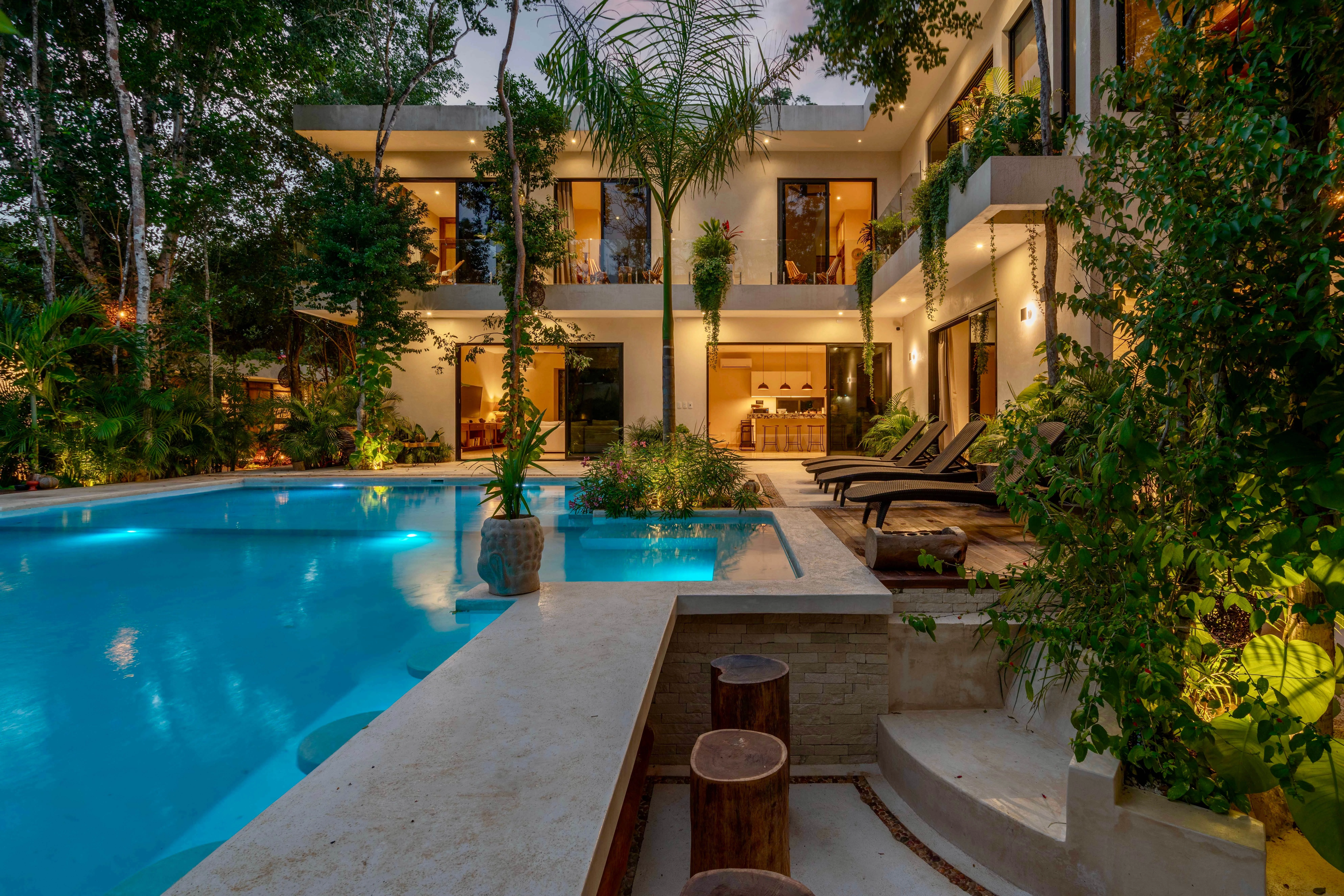 Villa de lujo en la selva de Tulum